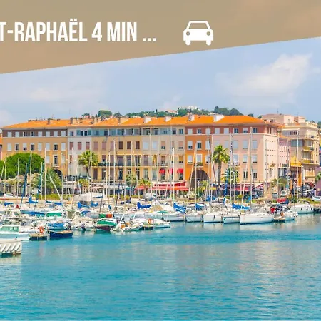 公寓 Appt Vue 5 Min Centre Et Saint-Raphaël